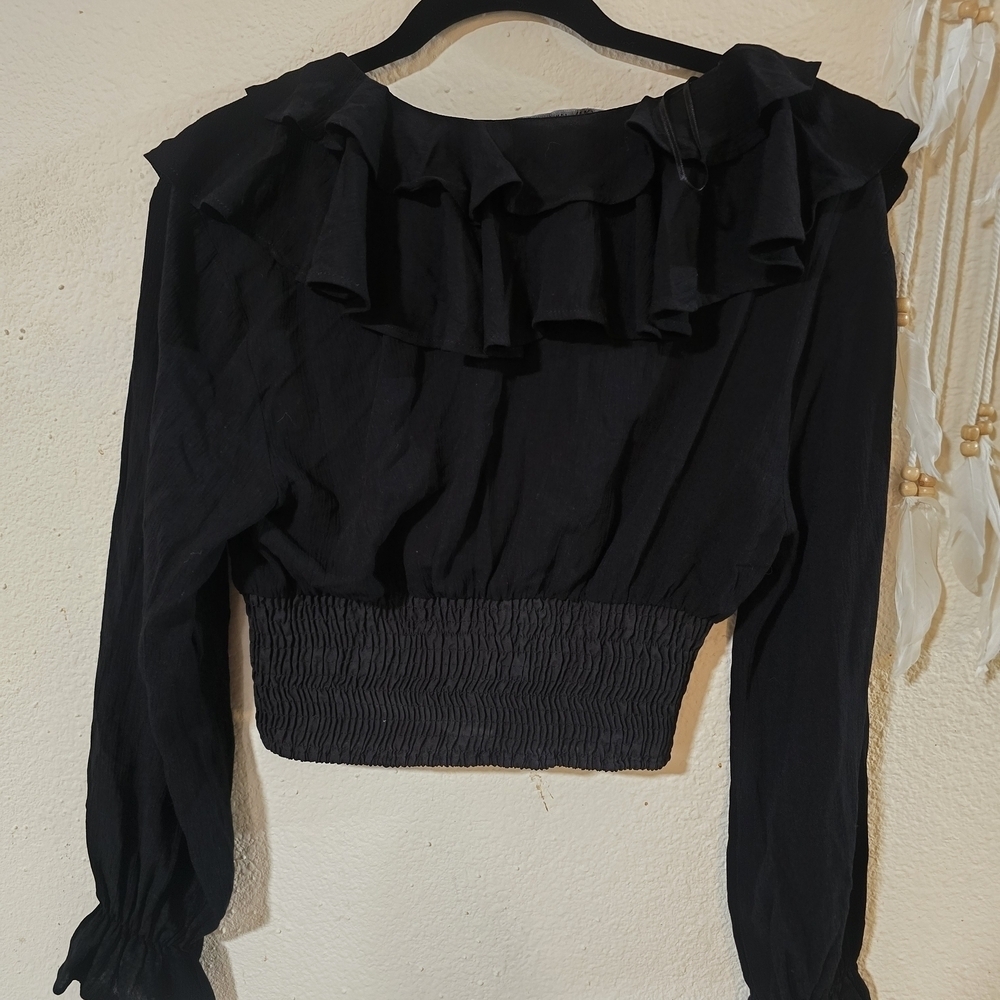 Black Cropped Jacket - Picture 6 of 6